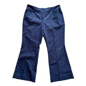 NY&C 7th Ave Suiting Collection Womens Navy Blue Pinpoint Polka Dot Dress Pants‎